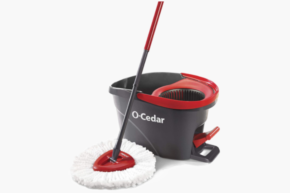 O-Cedar EasyWring Microfiber Spin Mop, Bucket Floor Cleaning System image